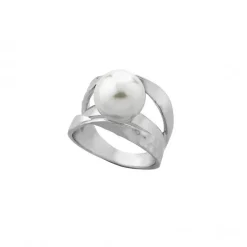 Majorica Anillo Planet Con Perla Blanca 12Mm| Anillos Plata