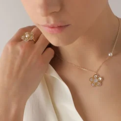 Majorica Anillo Roxana Pequeno Con Madreperla| Anillos Grandes