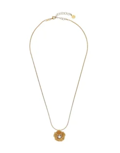 Majorica Colgante Con Cadena Clavelina Con Perla Redonda Blanca| Colgantes Con Cadena