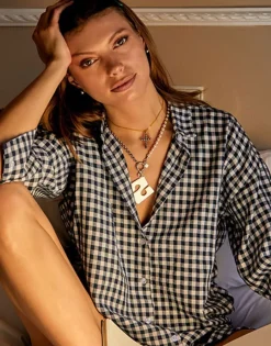 Majorica Colgante Ibiza Inicial En Acero| Colgante Cadena