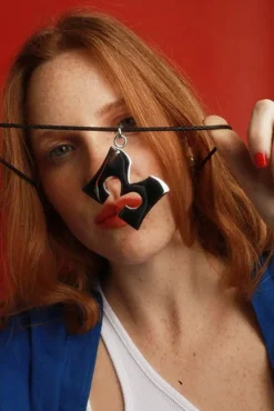 Majorica Colgante Ibiza Inicial En Acero| Colgante Cadena