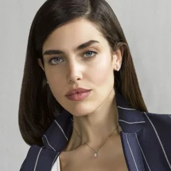 Majorica Colgante Kuma Perla Blanca Y Circonita| Colgantes Con Cadena