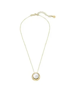 Majorica Colgante Margot Dorado| Colgantes Con Cadena