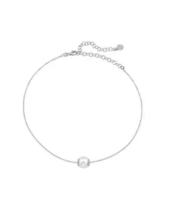 Majorica Colgante Nuada 10Mm Plateado| Colgantes Con Cadena