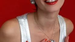 Majorica Collar Acero Le Palm Con Perla Blanca| Colgantes Con Cadena