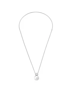 Majorica Collar Aura Ajustable De Acero| Cadenas Con Perlas