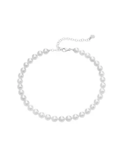 Majorica Collar Ballet Plata Con Perlas 8Mm| Collares De Perlas Largos