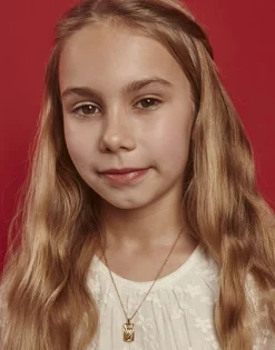 Majorica Collar Caelum De Comunion Con Medalla Dorada| Collares Dorados