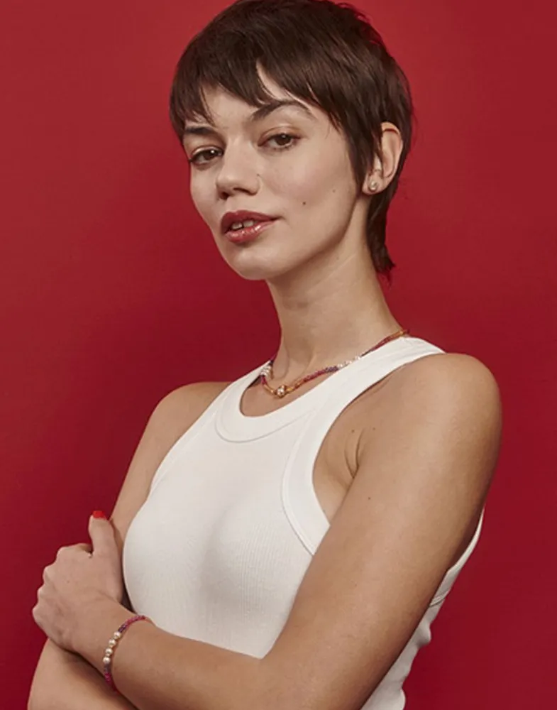 Majorica Collar Color Pop Sunset Con Piedras Degrade Y Perlas Blancas| Collares Con Piedras