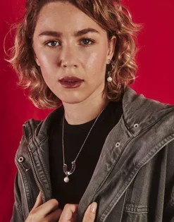 Majorica Collar Con Colgante Ayla En Cristal De Alta Resistencia Plateado| Colgantes Con Cadena