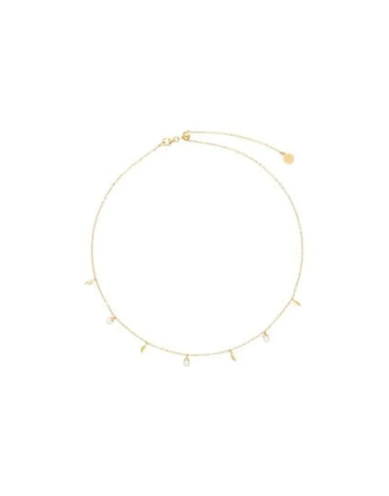 Majorica Collar Corto Romea En Plata Dorada Y Perlas| Cadenas Con Perlas