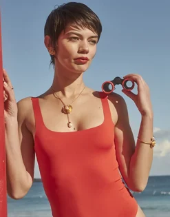 Majorica Collar Encadenado Clavelina Con Perlas Blancas| Collares Dorados