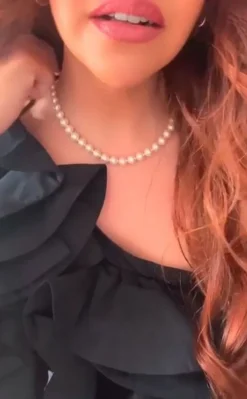 Majorica Collar Lyra Dorado 8Mm 45Cm| Collares De Perlas Largos