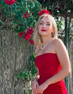 Majorica Collar Lyra Dorado 8Mm 45Cm| Collares De Perlas Largos