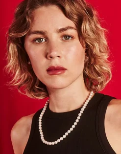 Majorica Collar Lyra Plata 10Mm 50Cm| Collares De Perlas Largos