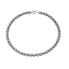 Majorica Collar Lyra Plata Perlas Grises 10Mm 45Cm Cierre Mosqueton| Collares De Perlas Largos