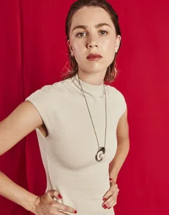 Majorica Collar Petra En Acero Con Colgante Xl| Colgantes Con Cadena