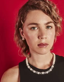 Majorica Collar Plata Con Perlas Y Circonitas Venus| Collares Para Boda