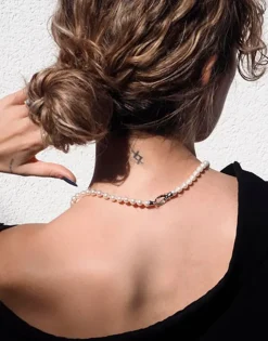 Majorica Collar Plata Lyra Con Perlas Blancas 6Mm 45Cm| Collares De Perlas Largos