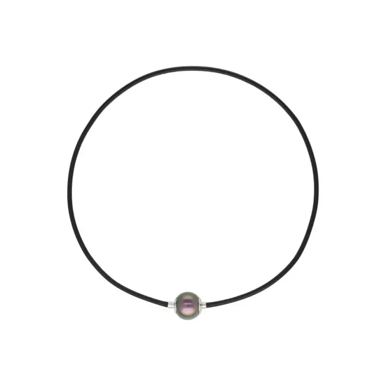 Majorica Collar Zindis Cuero 40Cm| Colgante Multiusos