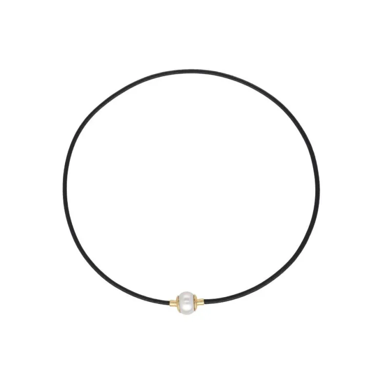 Majorica Collar Zindis Cuero 40Cm| Colgante Multiusos