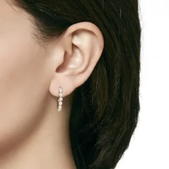 Majorica Pendientes De Aro Mediano Ada Con Perlas| Pendientes De Aro Con Perlas