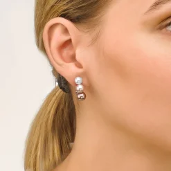 Majorica Pendientes De Perlas Nuit Multicolor| Pendientes Cortos