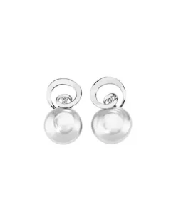 Majorica Pendientes Espiral| Pendientes Cortos