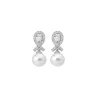 Majorica Pendientes Exquisite Pave| Pendientes Novia