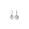 Majorica Pendientes Lyra Plata Con Perla Oval Gris 12Mm| Pendientes De Perlas Largos