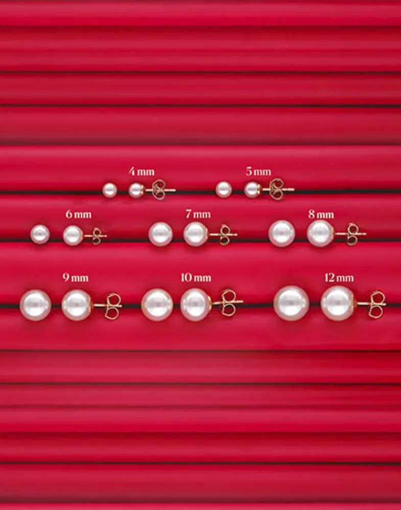 Majorica Pendientes Lyra Plata Con Perla Nuage 10Mm| Pendientes De Botón