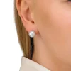 Majorica Pendientes Oro 18K Taylor Con Perla Blanca 10Mm| Pendientes Para Bebé