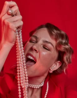 Majorica Pendientes Polar Plata Con Perlas Blancas 8 Y 16Mm| Pendientes Cortos