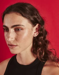 Majorica Piercing Oreja Flor Coleccion Cos Con Perla Nuage De 4Mm| Piercings