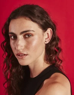 Majorica Piercing Oreja Sol Coleccion Cos Con Perla Blanca De 4Mm| Piercings