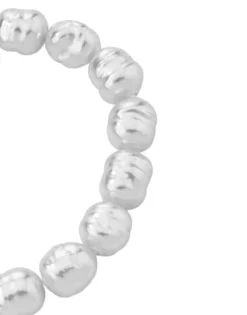 Majorica Pulsera Agora Dorada Con Perlas Barrocas Blancas| Pulseras Doradas