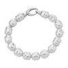Majorica Pulsera Agora Plata Con Perlas Barrocas Blancas 8Mm| Pulseras Plata