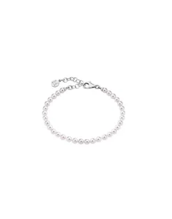 Majorica Pulsera De Perlas Ballet Plata 4Mm| Pulseras Para Novias