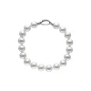 Majorica Pulsera De Perlas Blancas Plata Lyra 10Mm| Pulseras Plata
