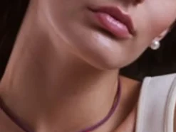 Majorica Pulsera Elastica Ajustable Sifnos Magenta Con Perla| Pulseras Elásticas