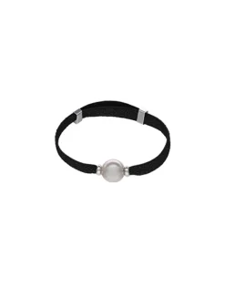 Majorica Pulsera Elastica Circa Negra| Pulseras Elásticas