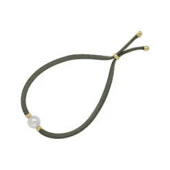 Majorica Pulsera Elastica Unisex Ajustable Sifnos Verde Olivo| Pulseras Elásticas