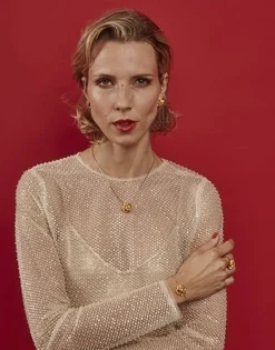 Majorica Pulsera Encadenada Clavelina Ajustable Con Perla Blanca| Pulseras Encadenadas