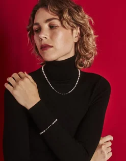 Majorica Pulsera Nyx Unisex Con Perlas Degrade| Pulseras Plata