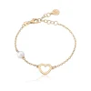 Majorica Pulsera Pure Love Dorada| Pulseras Encadenadas