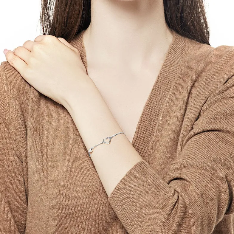 Majorica Pulsera Pure Love Plata| Pulseras Encadenadas