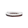 Majorica Pulsera Sailor De Cuero Marron Y Perlas Blancas 21Cm| Pulseras De Cuero