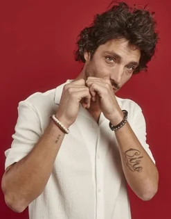 Majorica Pulsera Sailor De Cuero Y Perlas Grises 21Cm| Pulseras De Cuero