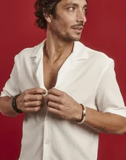 Majorica Pulsera Sailor De Cuero Y Perlas Negras 22Cm| Pulseras Encadenadas