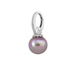 Majorica Wish Pearl Berenjena| Colgante Cadena
